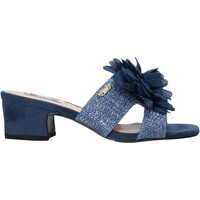 Schoenen Dames Leren slippers Love To Love EVA579 Blauw