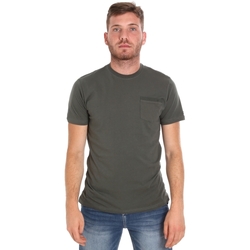 Textiel Heren T-shirts korte mouwen Les Copains 9U9010 Groen