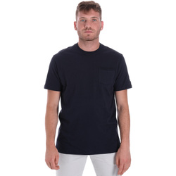 Textiel Heren T-shirts korte mouwen Les Copains 9U9010 Blauw