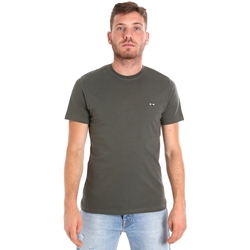 Textiel Heren T-shirts korte mouwen Les Copains 9U9011 Groen