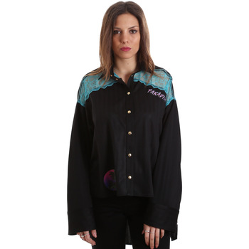 Textiel Dames Overhemden Versace B0HVB60310623899 Zwart