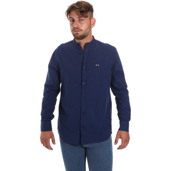 Textiel Heren Overhemden lange mouwen Les Copains 9U2722 Blauw