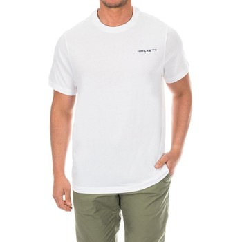 Textiel Heren T-shirts korte mouwen Hackett HMX2000D-WHITE Wit