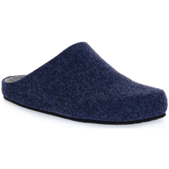 Schoenen Heren Leren slippers Grunland BLU EURO Blauw