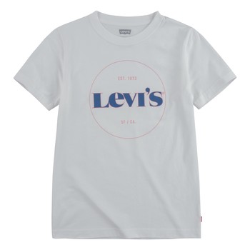 Textiel Jongens T-shirts korte mouwen Levi's 9ED415-001 Wit