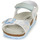 Schoenen Meisjes Sandalen / Open schoenen Geox ADRIEL GIRL Wit / Blauw