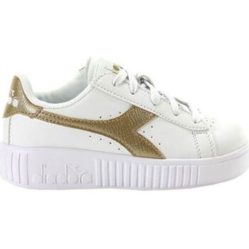 Schoenen Kinderen Sneakers Diadora Game step ps 101.176596 01 C1070 White/Gold Goud