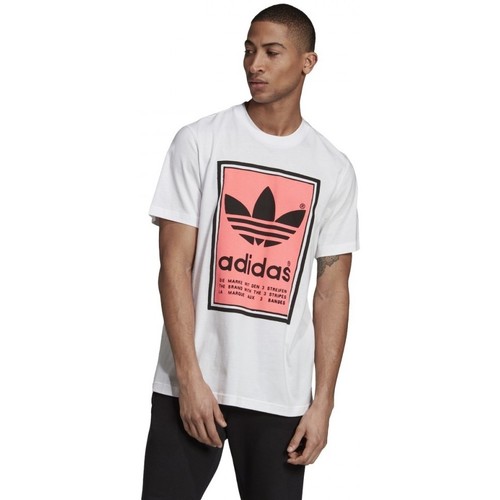 Textiel Heren T-shirts & Polo’s adidas Originals Filled Label Wit