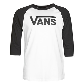 Textiel Heren T-shirts met lange mouwen Vans VANS CLASSIC RAGLAN Wit / Zwart