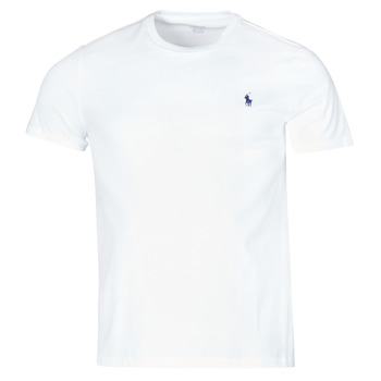 Textiel Heren T-shirts korte mouwen Polo Ralph Lauren T-SHIRT AJUSTE COL ROND EN COTON LOGO PONY PLAYER Wit