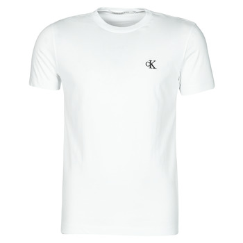 Textiel Heren T-shirts korte mouwen Calvin Klein Jeans YAF Wit