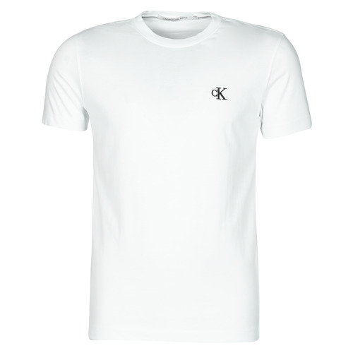 katje bladeren insluiten Calvin Klein Jeans YAF Wit - Gratis levering | Spartoo.nl ! - Textiel T- shirts korte mouwen Heren € 33,92