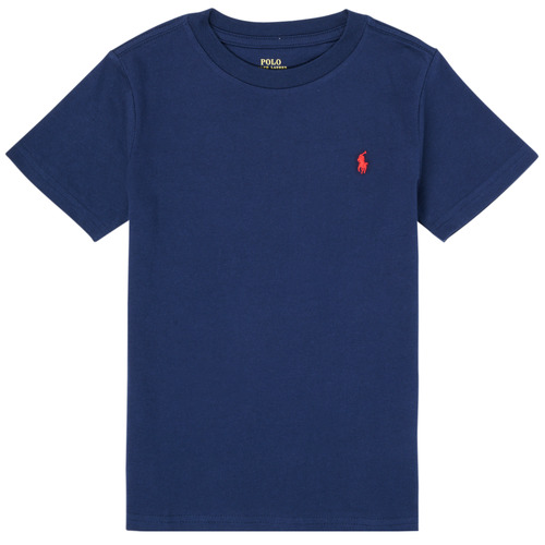 Textiel Jongens T-shirts korte mouwen Polo Ralph Lauren TINNA Marine