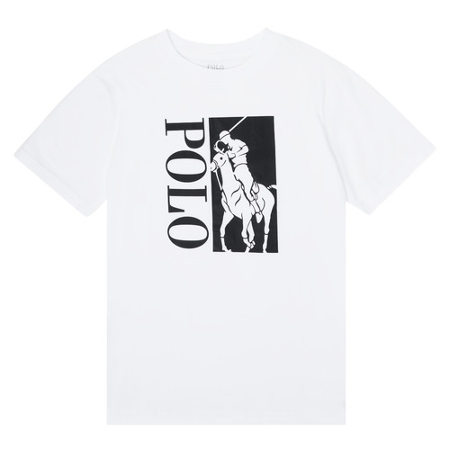 Textiel Jongens T-shirts korte mouwen Polo Ralph Lauren CROPI Wit
