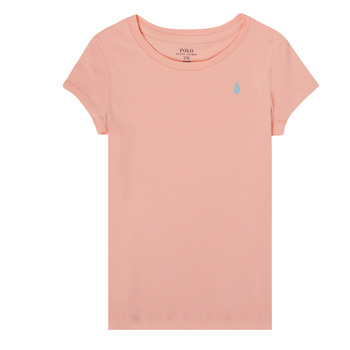 Textiel Meisjes T-shirts korte mouwen Polo Ralph Lauren SIDONIE Roze