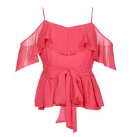 Textiel Dames Tops / Blousjes Guess SL PAULINA TOP Roze