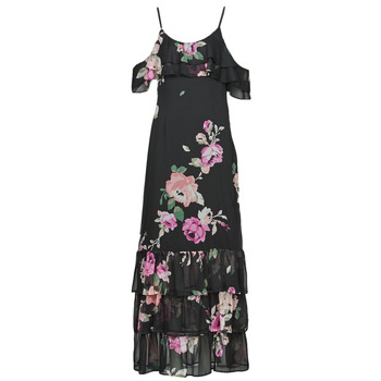 Textiel Dames Lange jurken Guess AGATHE DRESS Zwart / Multicolour