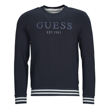 Textiel Heren Sweaters / Sweatshirts Guess BEAU CN FLEECE Zwart
