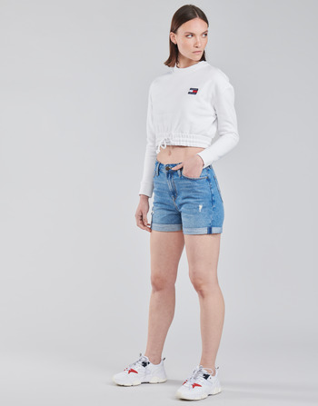Tommy Jeans TJW SUPER CROPPED BADGE CREW Wit
