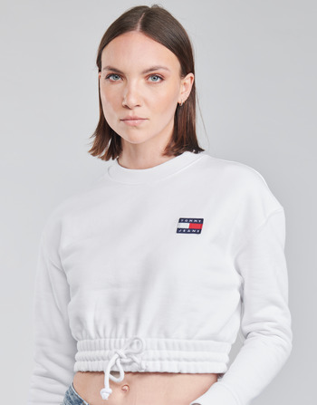 Tommy Jeans TJW SUPER CROPPED BADGE CREW Wit