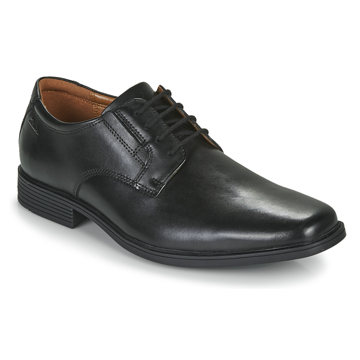 Clarks Heren schoenen - Tilden Plain  G - Black leather - Maat 43