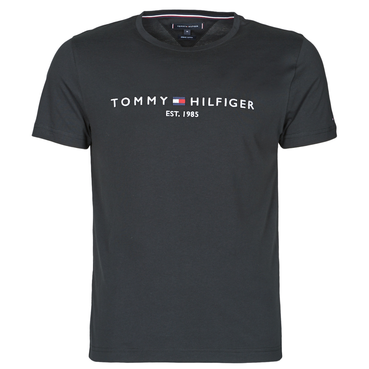 Tommy Hilfiger - Logo T-shirt Zwart - M - Modern-fit