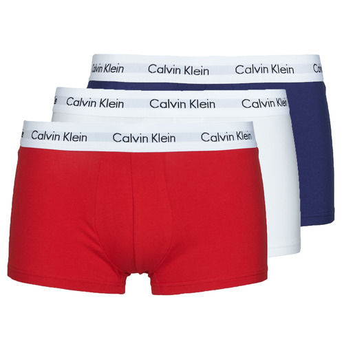 Calvin Klein Jeans RISE TRUNK Marine / Wit / Rood Gratis levering | Spartoo.nl ! - Boxershorts € 42,90