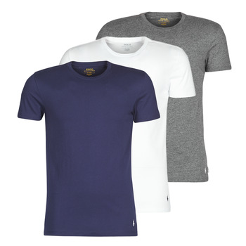 Textiel T-shirts korte mouwen Polo Ralph Lauren SS CREW NECK X3 Marine / Grijs / Wit
