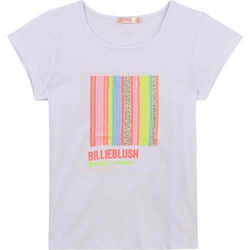 Textiel Meisjes T-shirts korte mouwen Billieblush U15857-10B Wit