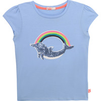 Textiel Meisjes T-shirts korte mouwen Billieblush U15875-798 Blauw