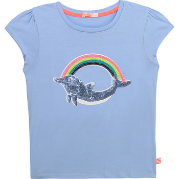 Textiel Meisjes T-shirts korte mouwen Billieblush U15875-798 Blauw