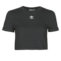 Textiel Dames T-shirts korte mouwen adidas Originals CROP TOP Zwart