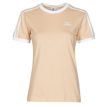 Textiel Dames T-shirts korte mouwen adidas Originals 3 STRIPES TEE Oranje
