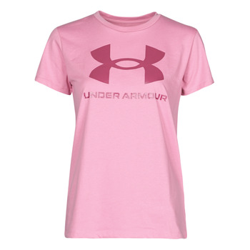 Textiel Dames T-shirts korte mouwen Under Armour LIVE SPORTSTYLE GRAPHIC SSC Roze
