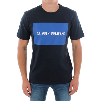 Textiel Heren T-shirts korte mouwen Calvin Klein Jeans J30J307850 904 NAVY Azul marino