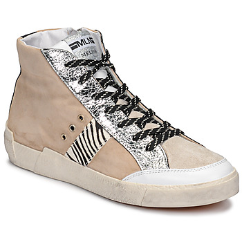 Schoenen Dames Hoge sneakers Meline NK1384 Beige / Zebra