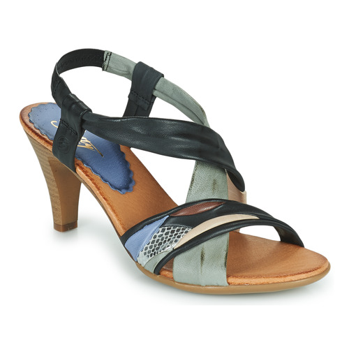 Schoenen Dames Sandalen / Open schoenen Betty London POULOI Zwart / Grijs