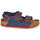 Schoenen Jongens Sandalen / Open schoenen Birkenstock MILANO Blauw / Rood