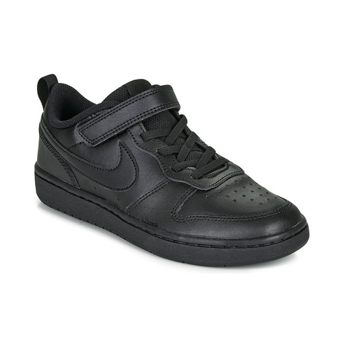 Schoenen Kinderen Lage sneakers Nike COURT BOROUGH LOW 2 TD Zwart