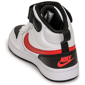 Nike NIKE COURT BOROUGH MID 2 Wit / Rood / Zwart