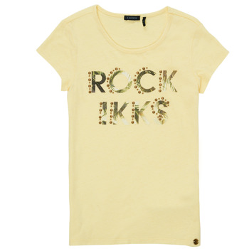 Textiel Meisjes T-shirts korte mouwen Ikks XS10182-73-C Geel