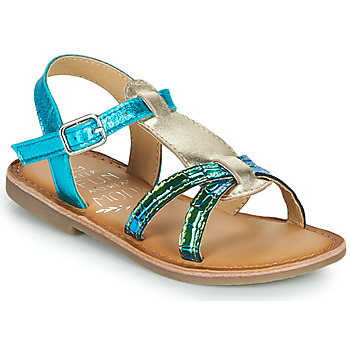 Schoenen Meisjes Sandalen / Open schoenen Mod'8 CALICOT Turquoize / Goud