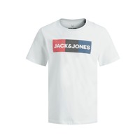 Textiel Jongens T-shirts korte mouwen Jack & Jones JJECORP LOGO PLAY TEE Wit