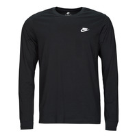 Textiel Heren T-shirts met lange mouwen Nike NSCLUB TEE - LS Zwart / Wit