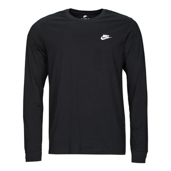 Nike Club  Longsleeve - Heren T-Shirts - Black - 100% Katoen - Maat L - Foot Locker