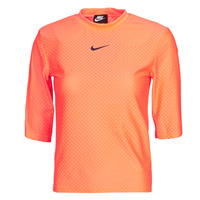 Textiel Dames T-shirts korte mouwen Nike NSICN CLSH TOP SS MESH Oranje