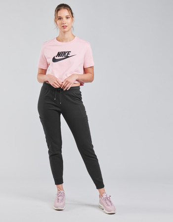 Textiel Dames Trainingsbroeken Nike NSAIR PANT FLC MR Zwart / Wit
