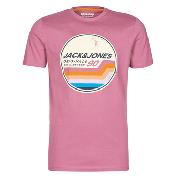 Textiel Heren T-shirts korte mouwen Jack & Jones JORTYLER Roze