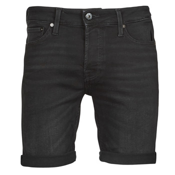 JACK & JONES JEANS INTELLIGENCE regular fit jeans short Rick black denim online kopen