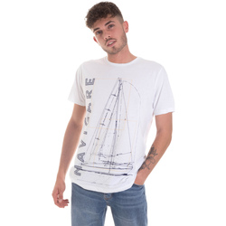 Textiel Heren T-shirts korte mouwen Navigare NV31109 Wit